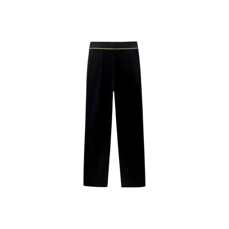 She Enjoys Casual Pants Women's Black-3