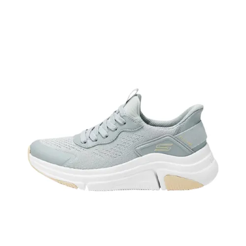 Skechers Slip Ins Breathable Low Top Casual Shoes Women's Gray