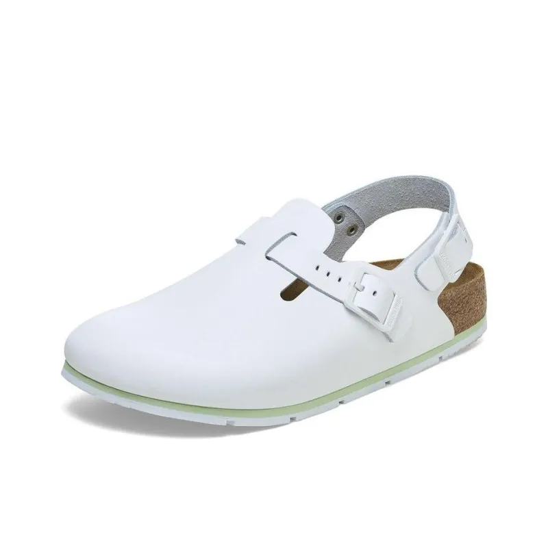 Birkenstock Rubber Sole Abrasion Resistant Wrap toe Slippers Unisex White-2