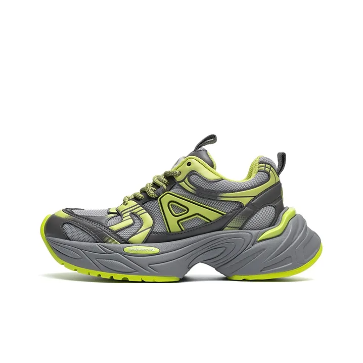 Acupuncture Low-Top Chunky Sneakers Unisex Nightlight Silver-6