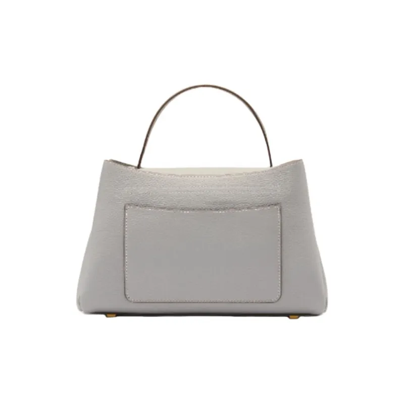 Staccato Cow Leather Shoulder Bag Crossbody Bag Handbag Medium Size Women's Light Stone Gray/Haze Blue-2