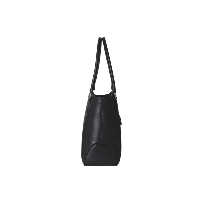 SAMSONITE Cow Leather Tote Bag Shopping Bag Shoulder Bag Handbag Unisex Black-3