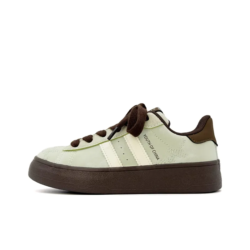 UNIITY Fashion Vintage Minimalist Style Versatile Low-Top Skateboard Shoes Women's Box Included-26