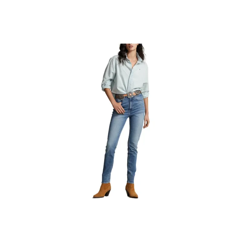 Polo Ralph Lauren SS23 Shirt Women's Light Blue-1