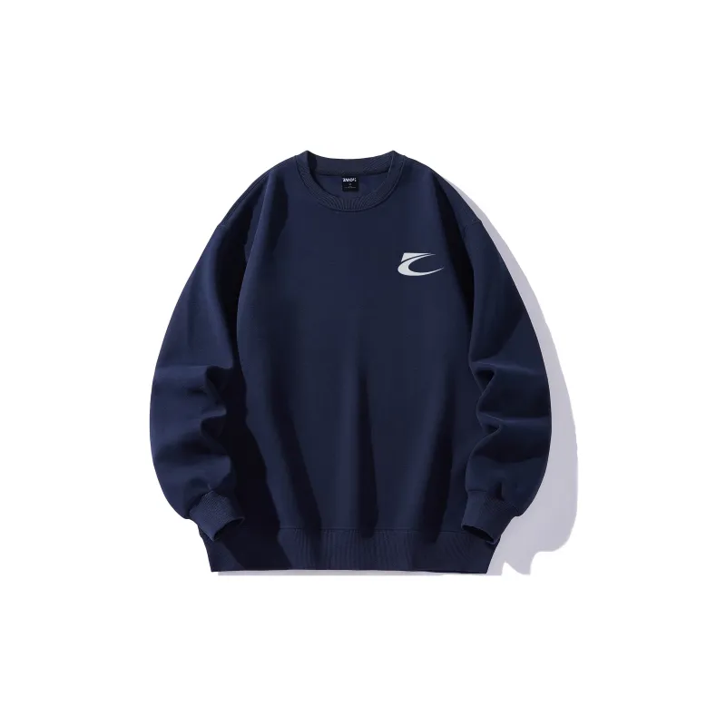 ZMOH Fleece Lined Crew Neck Sweatshirt Unisex Couple's-8