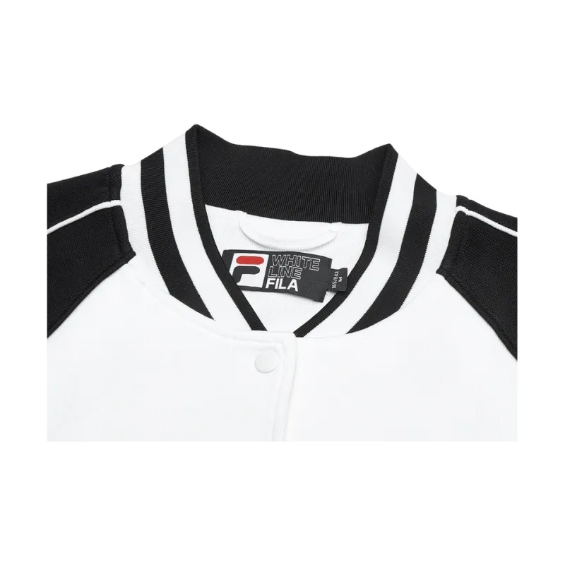 FILA Baseball Jacket Women's Standard White-4
