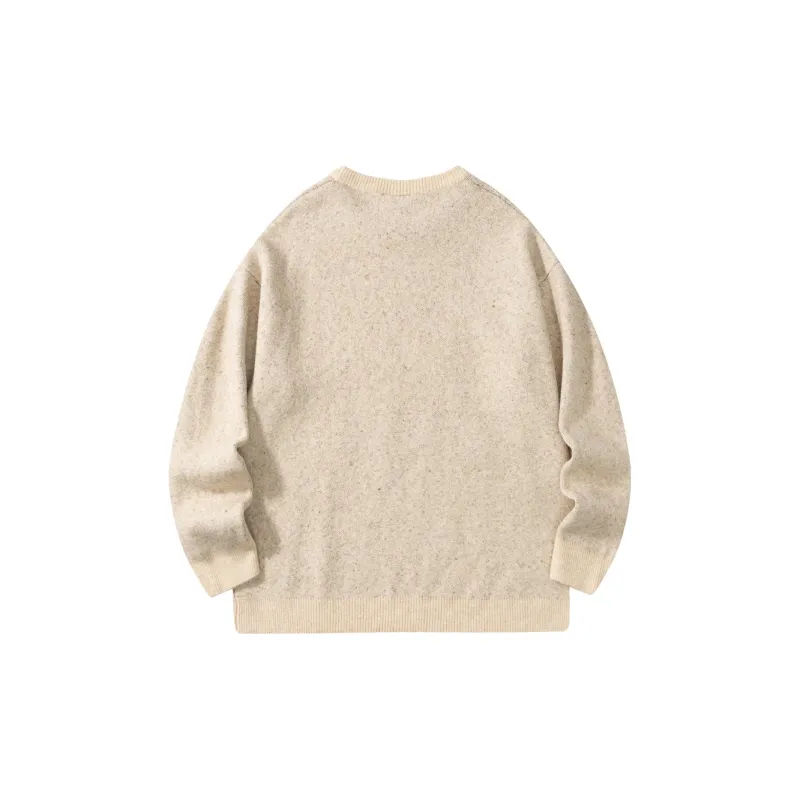 Suamoment Autumn Vintage Casual Couple Loose Fit Knitwear Unisex-5