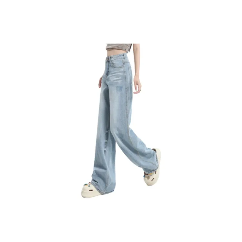 YINLEI Jeans Women's Light Blue-2