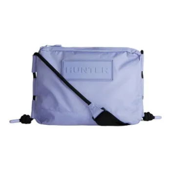 HUNTER Recycled Nylon Shoulder Bag, Crossbody Bag Unisex Taro Purple