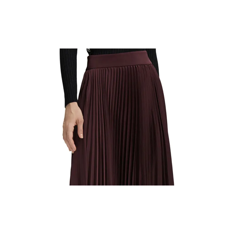 KARL LAGERFELD FW21 Casual Long Skirt Women's Burgundy-5