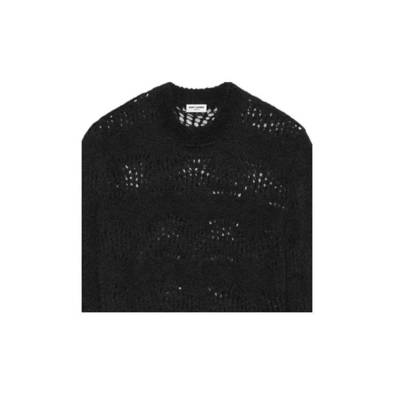 SAINT LAURENT FW23 Sweater Men's Black-5