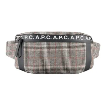 A.P.C Polyester Fanny Pack Men's Plaid
