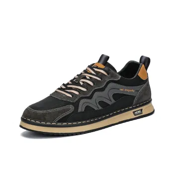 RED DRAGONFLY Athletic Shoes Lightweight And Breathable Low Top Casual Shoes Men's Black/Khaki