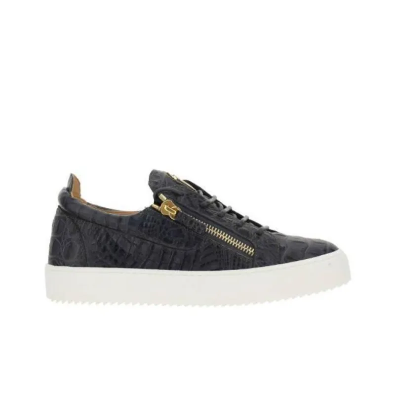 Giuseppe Zanotti/GZ Frankie Low Top Stylish Skateboarding Shoes Dark Gray-4
