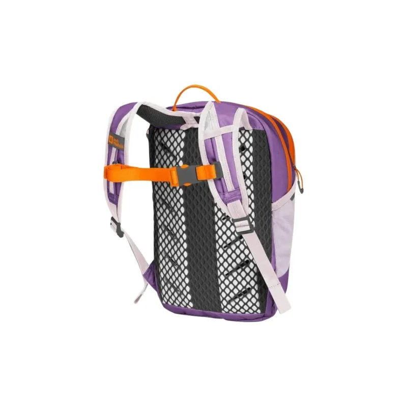 Jack Wolfskin Recycled Fabric Backpack Kids' Purple & Orange-2