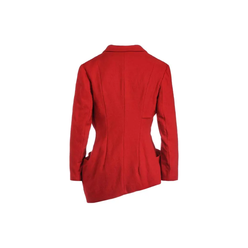 Yohji Yamamoto Asymmetry Wool-blend Blazer-1