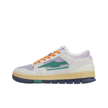 AVIA 825R Series Anti Slip Wear Resistant Low Top Skateboard Shoes Women's White Green Purple
