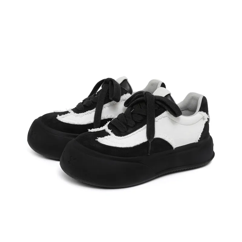 SOAP OPERA Dexun Series Skateboard Shoes Unisex Low Top Black/White-3