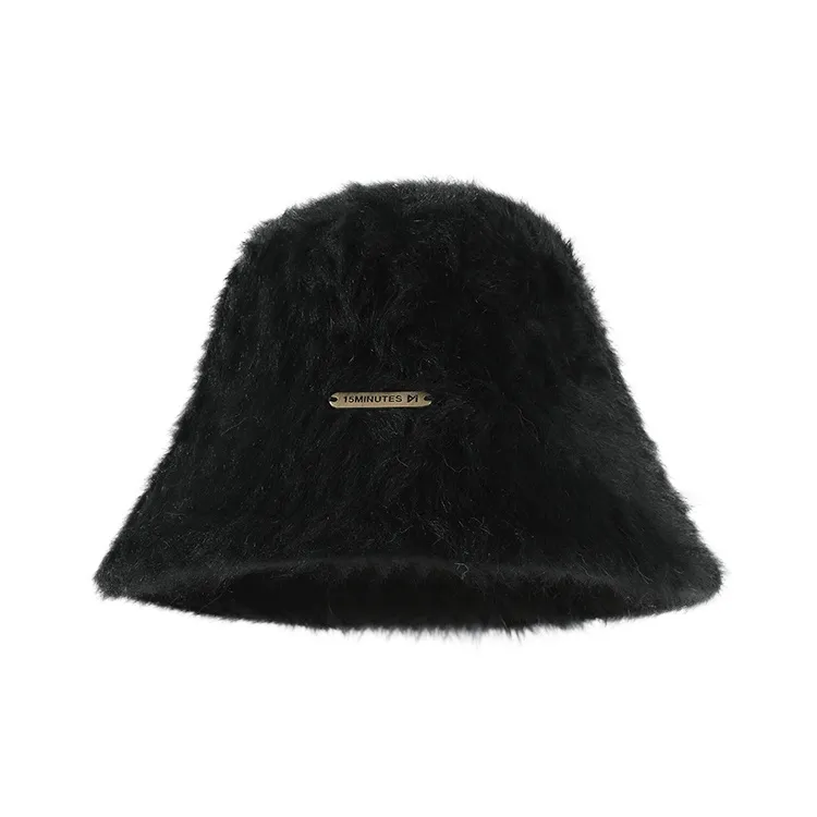 15 MINS Rabbit Fur Bucket Hats Unisex Multiple Colors-4