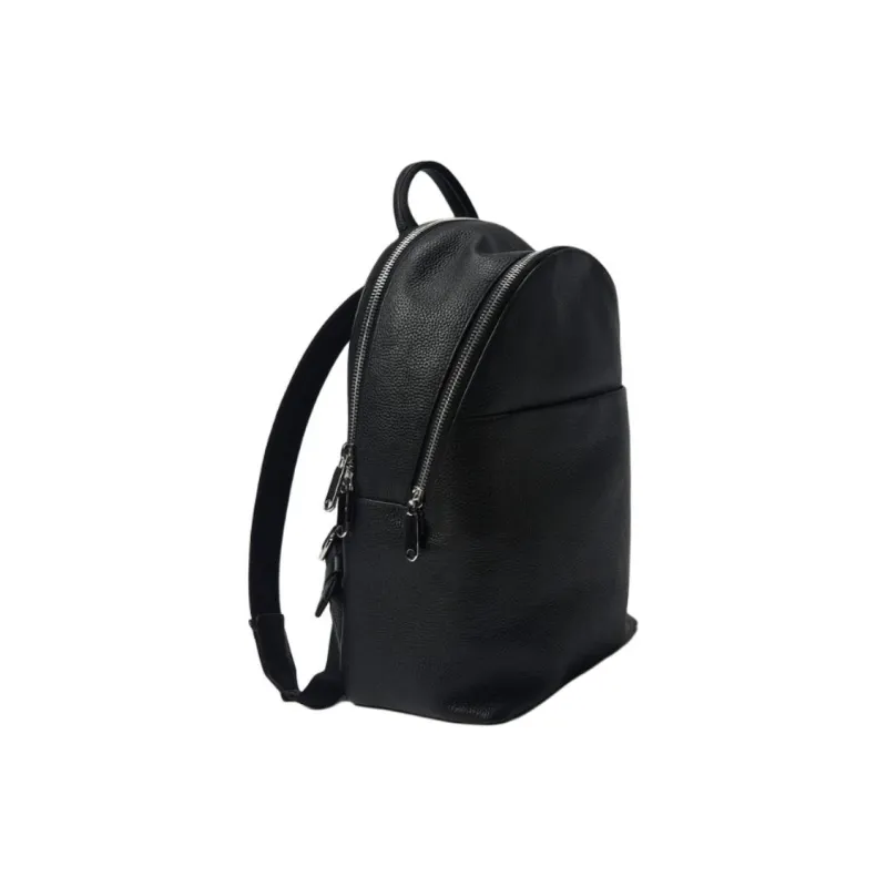Ecco Cow Leather Backpack Large Size Women's Black-2