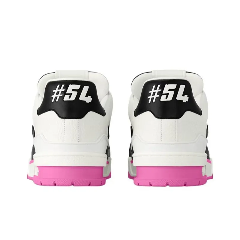LOUIS VUITTON Trainer Low-Top Skateboard Shoes Men's Pink-3