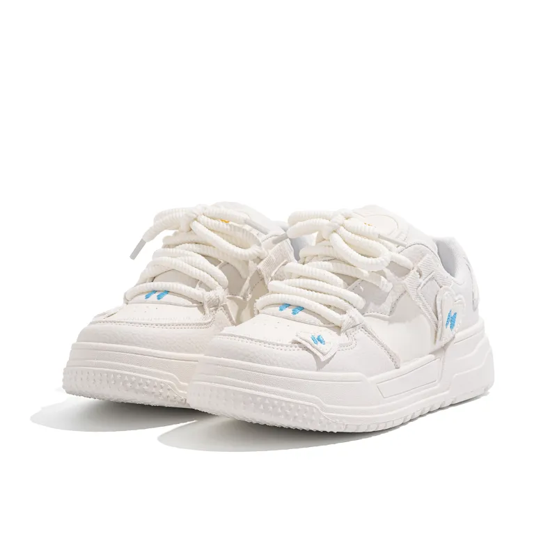 HUANQIU Thermal Breathable Coverage Low Top Skateboard Shoes Women's Cherry Blossom Pink-20