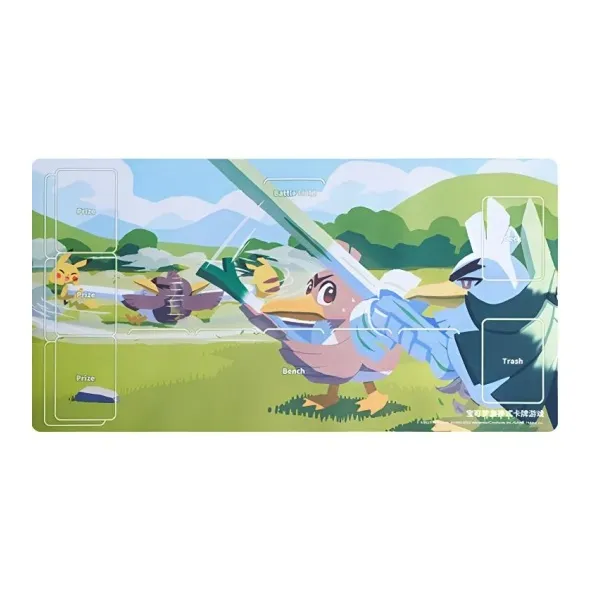 POKEMON PTCG Radiant Counterattack Onion Duck Three Onion Guest Rubber Battle Card Mat Card Accessories Single Pack-0