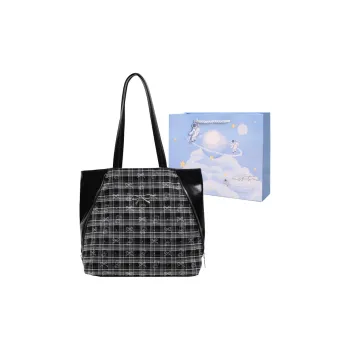 Duoluplo Doron Paul Fabric One Shoulder Handbag Women's Black/Brown
