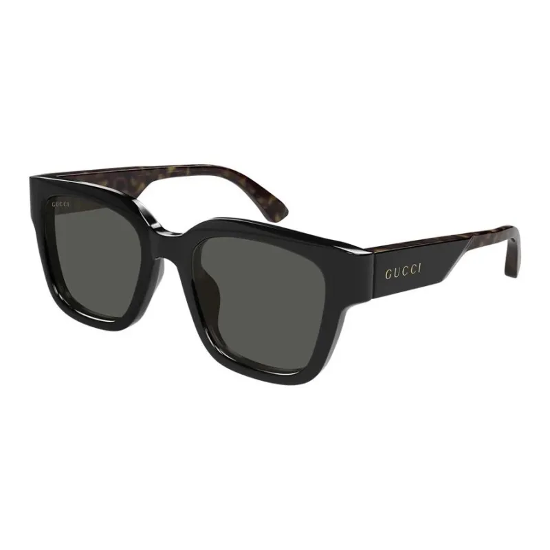GUCCI Recycled Acetate Square Sunglasses Men's Black-0