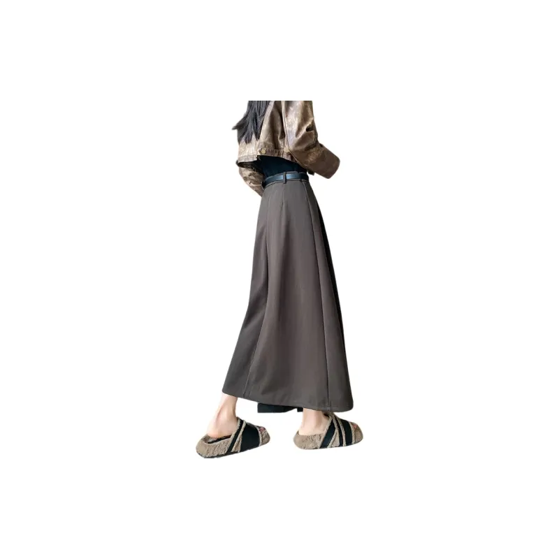 Oudifu Casual Long Skirt Women's-13