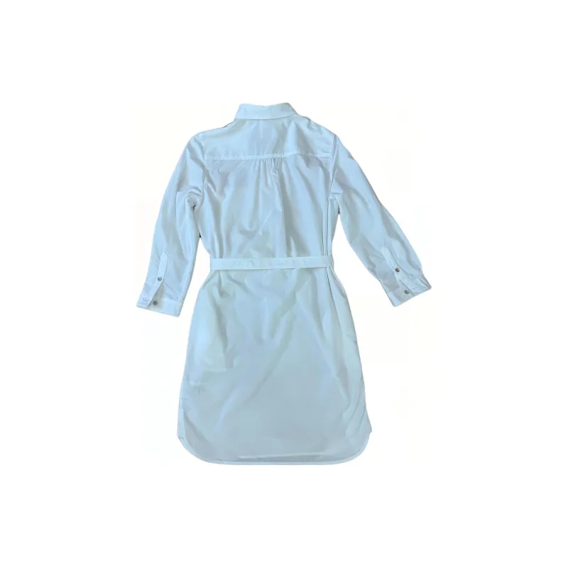 Burberry Long Sleeved Dresses Women's White-1