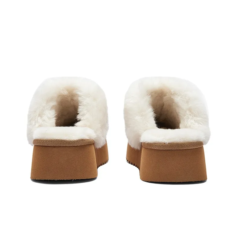 JUZI EVA Slip-Resistant Wrap-toe Slippers Women's Brown-4
