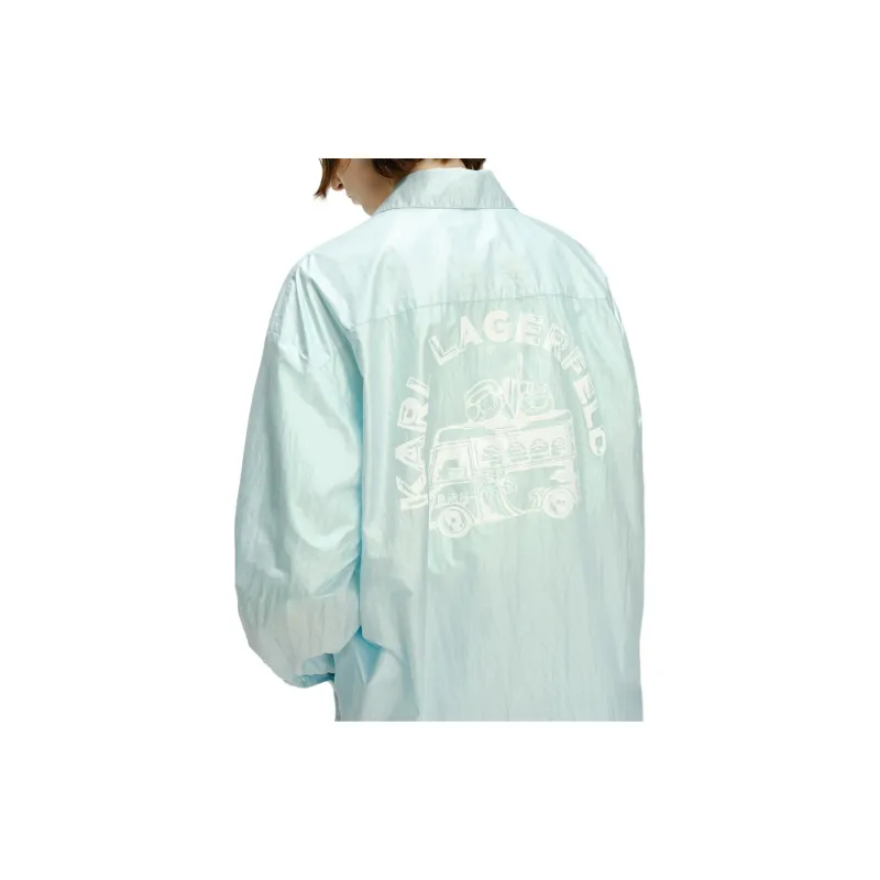 KARL LAGERFELD SS24 Shirt Women's Blue-4