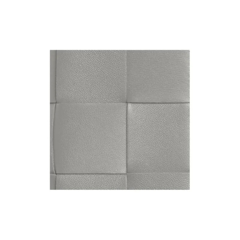 Bottega Veneta CASSETTE Sheepskin Wallet Small Size Women's Silver Gray & Sky Blue-4