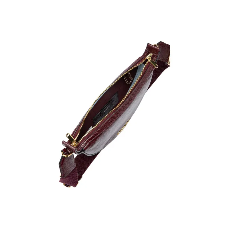 Ecco Cow Leather Crossbody Bag, Shoulder Bag Regular Women's Dark Burgundy-3