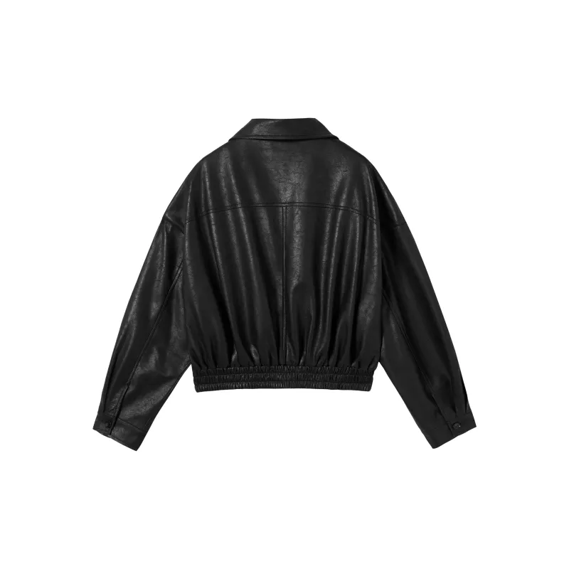 DIALOGUE Leather Jacket Women's-3
