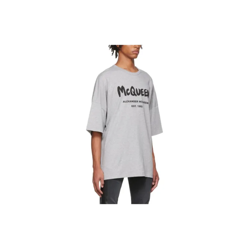 Alexander McQueen T Shirt Men's Gray-1