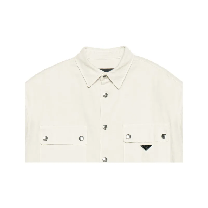 PRADA Shirts Men White-7