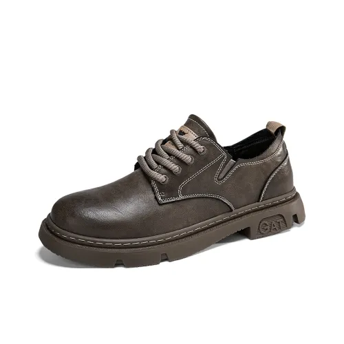 ARTHURBUILL Men's Casual Shoes Men Low Top Khaki/Black