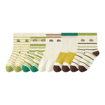 Lan Miao Mid Calf Socks Women's 10 Pack