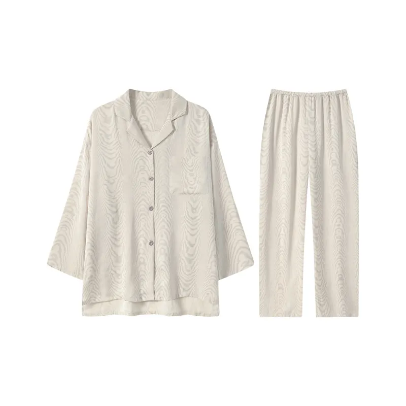 Lan Miao Pajama Set Women's Ecru-6
