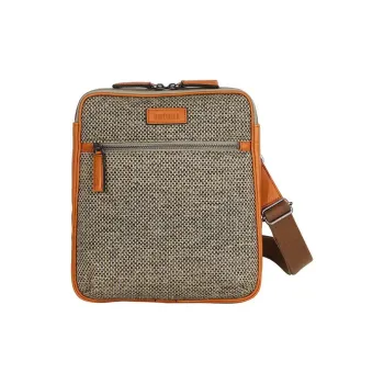 SAMSONITE Cow Leather Shoulder Bag Crossbody Bag Unisex Natural Brown