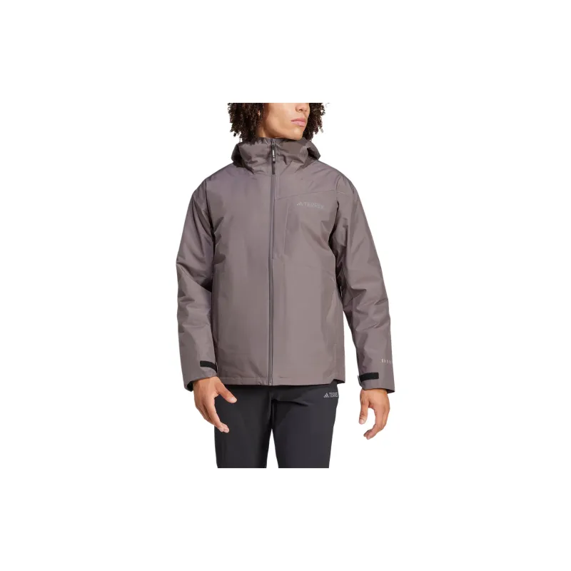 Adidas High Altitude Climbing Waterproof And Windproof Windbreaker Jacket Men's Charcoal Gray/Gray/Charcoal Gray/Gray-1