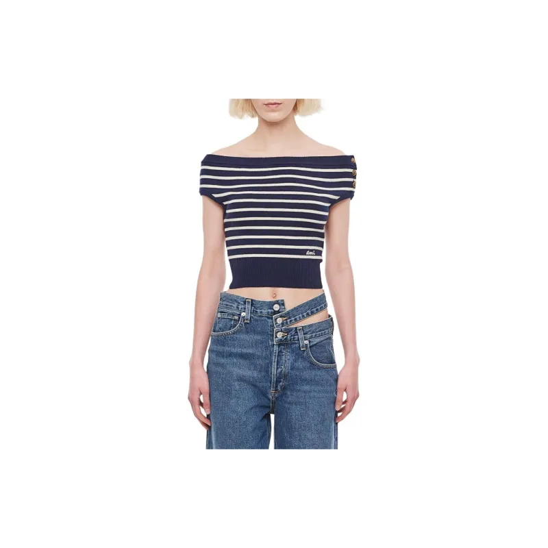 AMIPARIS Sailor Top 'Blue/White'-1