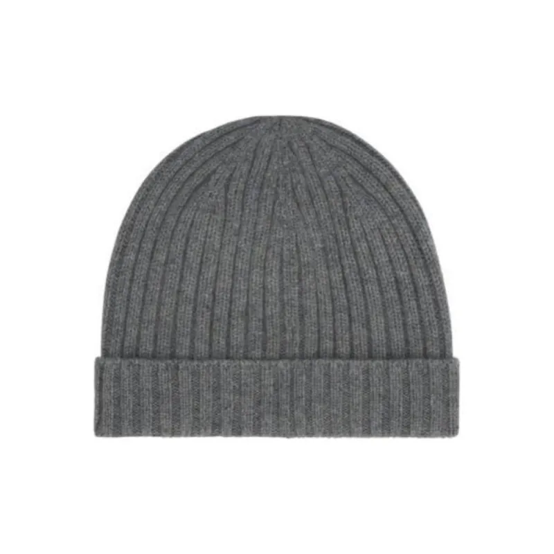 Loro Piana Cashmere Beanies Unisex Gray-0