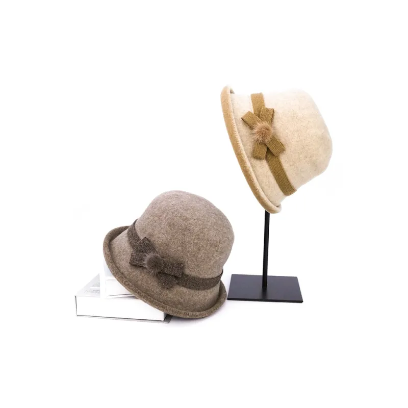 MARJAKURKI Wool Bucket Hat Greeting Card Shopping Bag Micro Molded Lady's Hat Square Round Face Unisex-1