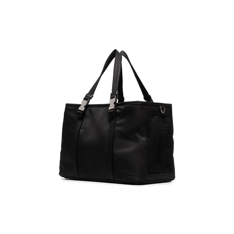 PRADA Nylon Fabric Pet Travel Bag Handbag Regular Women's Black-2