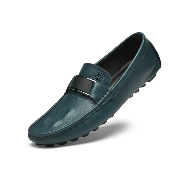 Mulinsen Gommino Loafers Men Black/Blue/White/Gray-9