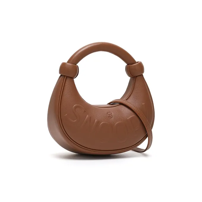 SNOOPY PU Handbag Crossbody Bag Regular Women's Brown-2