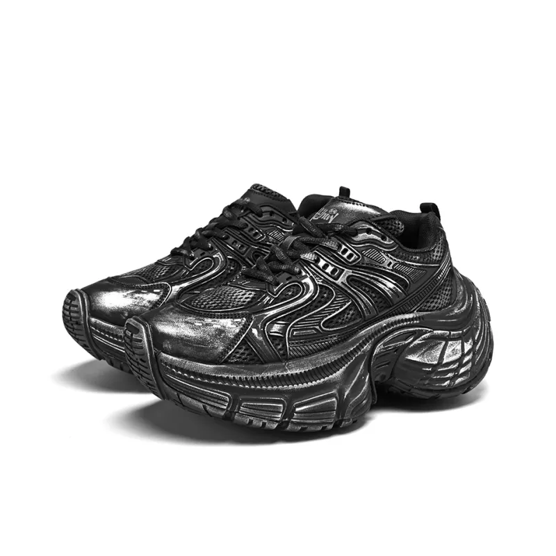 BLVCK PARIS Dark Night Series Low Top Chunky Sneakers Unisex-2